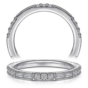Taryn 14 Karat White Gold Matching Straight Wedding Band TW15204R4W44JJ
