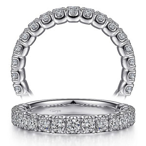Taryn 14 Karat White Gold Matching Straight Wedding Band TW15270C8W44JJ
