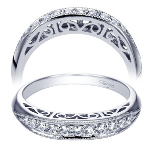 Taryn 14 Karat White Gold Straight Wedding Band TW3740W44JJ