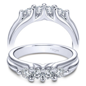 Taryn 14 Karat White Gold Straight Wedding Band TW3751W44JJ