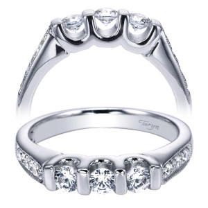 Taryn 14 Karat White Gold Straight Wedding Band TW3881W44JJ