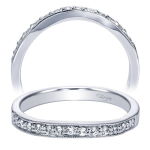 Taryn 14 Karat White Gold Straight Wedding Band TW3907W44JJ