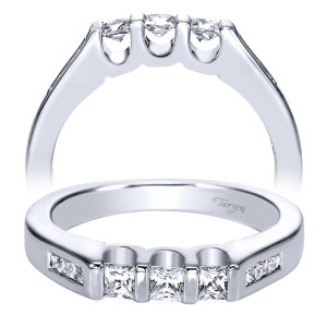 Taryn 14 Karat White Gold Straight Matching Wedding Band TW3908W44JJ