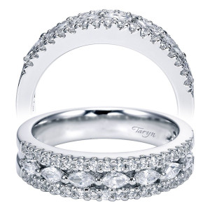 Taryn 14 Karat White Gold Straight Wedding Band TW4119W44JJ