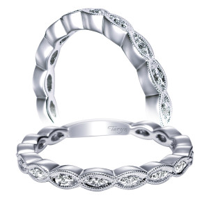 Taryn 14 Karat White Gold Straight Wedding Band TW4157W44JJ