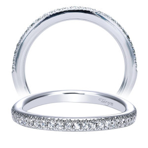Taryn 14 Karat White Gold Straight Wedding Band TW4209W44JJ