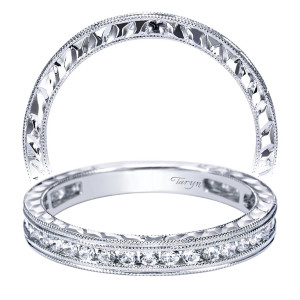 Taryn 14 Karat White Gold Straight Wedding Band TW4312W44JJ