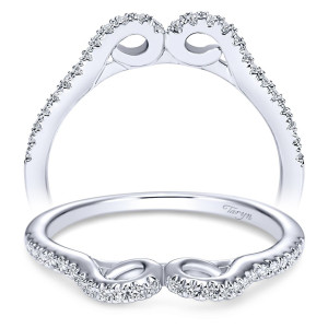 Taryn 14 Karat White Gold Curved Matching Wedding Band TW5332W44JJ