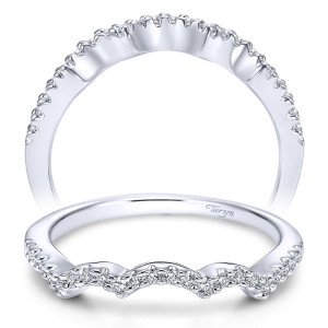 Taryn 14 Karat White Gold Matching Curved Wedding Band TW5340W44JJ