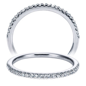 Taryn 14 Karat White Gold Straight Wedding Band TW5424W44JJ