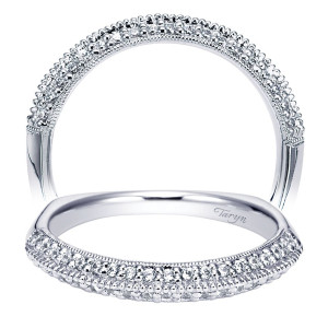 Taryn 14 Karat White Gold Straight Wedding Band TW5426W44JJ