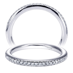 Taryn 14 Karat White Gold Straight Wedding Band TW5430W44JJ