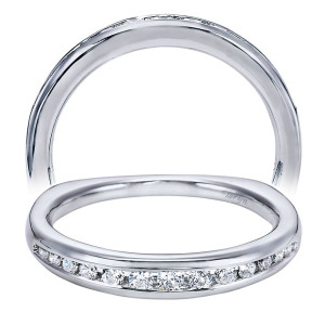 Taryn 14 Karat White Gold Straight Wedding Band TW6081W44JJ