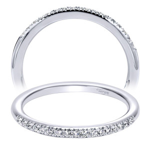 Taryn 14 Karat White Gold Straight Wedding Band TW6346W44JJ