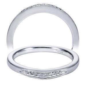 Taryn 14 Karat White Gold Straight Wedding Band TW6391W44JJ