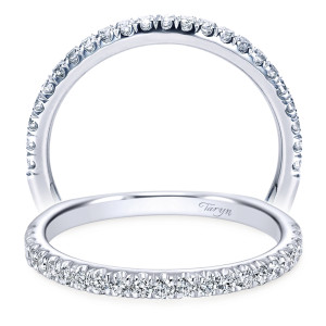 Taryn 14 Karat White Gold Straight Wedding Band TW6623W44JJ