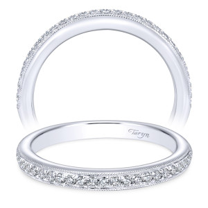 Taryn 14 Karat White Gold Straight Wedding Band TW6672W44JJ