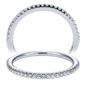 Taryn 14 Karat White Gold Straight Wedding Band TW6949W44JJ