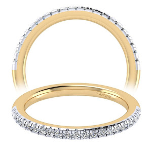 Taryn 14 Karat Yellow/White Gold Straight Wedding Band TW6952M44JJ