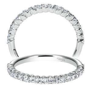 Taryn 14 Karat White Gold Straight Wedding Band TW6954W44JJ