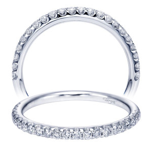 Taryn 14 Karat White Gold Straight Wedding Band TW7254W44JJ