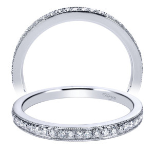 Taryn 14 Karat White Gold Straight Wedding Band TW7279W44JJ
