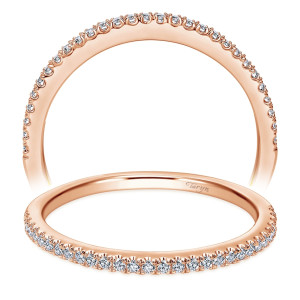 Taryn 14 Karat Rose Gold Straight Wedding Band TW7494K44JJ