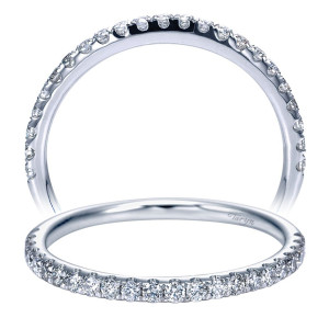 Taryn 14 Karat White Gold Straight Wedding Band TW7508W44JJ