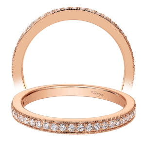 Taryn 14 Karat Rose Gold Straight Wedding Band TW7527K44JJ