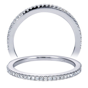 Taryn 14 Karat White Gold Straight Wedding Band TW7785W44JJ