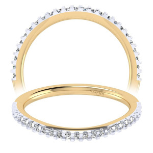 Taryn 14 Karat Yellow/White Gold Straight Wedding Band TW7807M44JJ