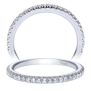 Taryn 14 Karat White Gold Straight Wedding Band TW7819W44JJ