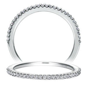 Taryn 14 Karat White Gold Straight Wedding Band TW7841W44JJ