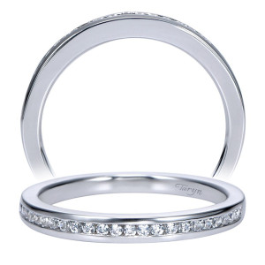 Taryn 14 Karat White Gold Straight Wedding Band TW7885W44JJ