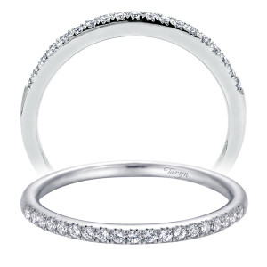 Taryn 14 Karat White Gold Straight Wedding Band TW7973W44JJ