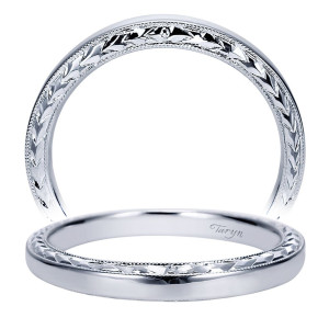 Taryn 14 Karat White Gold Straight Wedding Band TW8046W4JJJ