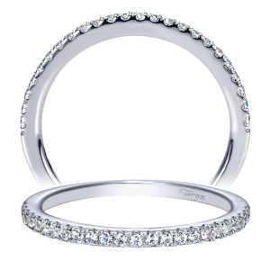 Taryn 14 Karat White Gold Straight Wedding Band TW8199W44JJ