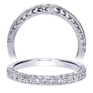 Taryn 14 Karat White Gold Straight Wedding Band TW8207W44JJ