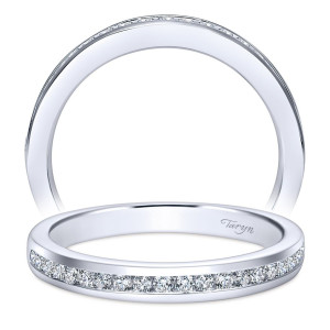 Taryn 14 Karat White Gold Straight Wedding Band TW8294W44JJ