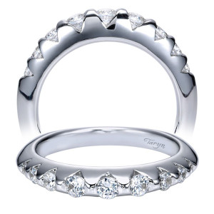 Taryn 14 Karat White Gold Straight Wedding Band TW8443W44JJ