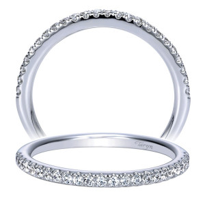 Taryn 14 Karat White Gold Straight Wedding Band TW8511W44JJ