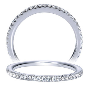 Taryn 14 Karat White Gold Straight Wedding Band TW8535W44JJ