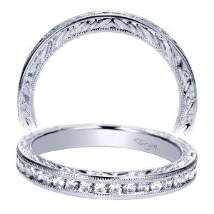 Taryn 14 Karat White Gold Straight Wedding Band TW8551W44JJ