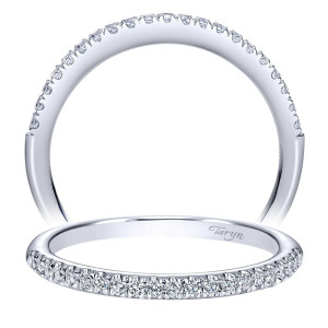 Taryn 14 Karat White Gold Straight Wedding Band TW8658W44JJ
