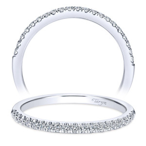 Taryn 14 Karat White Gold Straight Wedding Band TW8686W44JJ