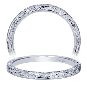 Taryn 14 Karat White Gold Straight Wedding Band TW8845W4JJJ