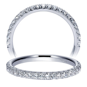 Taryn 14 Karat White Gold Straight Wedding Band TW8972W44JJ