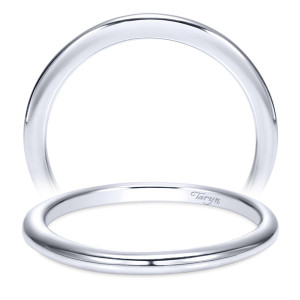 Taryn 14 Karat White Gold Straight Wedding Band TW9088W4JJJ