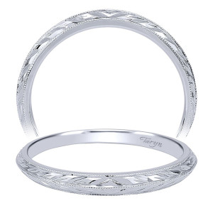 Taryn 14 Karat White Gold Straight Wedding Band TW911718R0W4JJJ