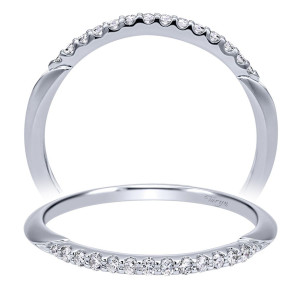 Taryn 14 Karat White Gold Straight Wedding Band TW911790S2W44JJ